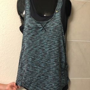 Tangerine Racer back work out shirt